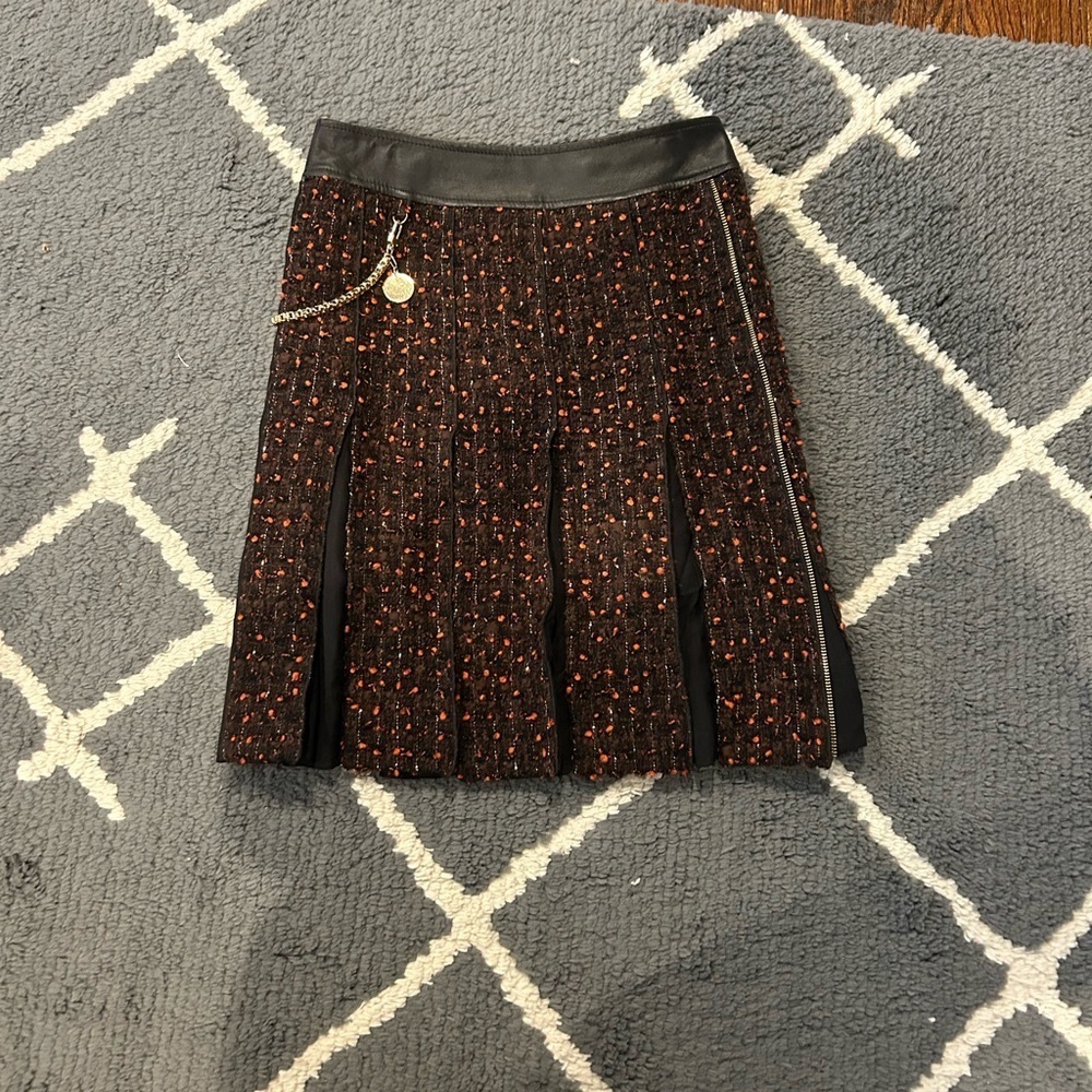 Per Se Speckled Tweed Skirt